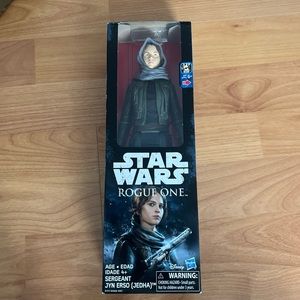 Sergeant Jyn Erso Jedha 12" Action Figure Star Wars Rogue One Disney 2016 Hasbro